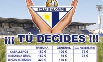 Campaña de abonados Écija Balompié – Temporada 2013/2014
