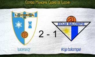 El Écija mereció más ante el Lucena, en un partido que perdió por 2 a 1