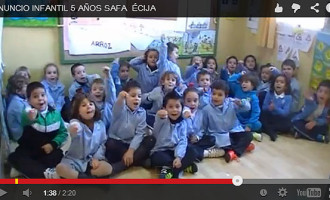 Nace el proyecto “Antena Lápiz” de alumnos de 5 años del Colegio de la SAFA de Écija, con una recogida de alimentos