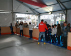 Pista de hielo entre las actividades para la fiestas navideñas en el centro de la ciudad de Écija