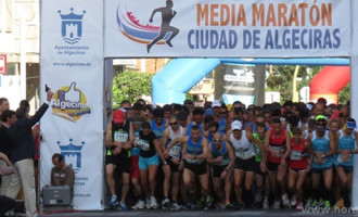 Ángel Nicolás Rodríguez de Écija, segundo en la Media Maratón de Algeciras en la categoría Veteranos E