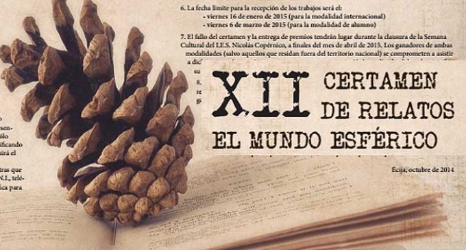 XII Certamen de relatos El Mundo Esférico del Instituto Nicolás Copérnico de Écija