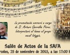 Presentación en Écija de la adaptación del himno de SAFA
