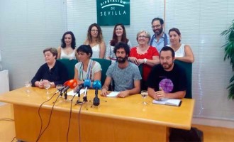 Écija Puede y las candidaturas municipalistas de la provincia con Teresa Rodríguez muestran su apoyo a Unidos Podemos