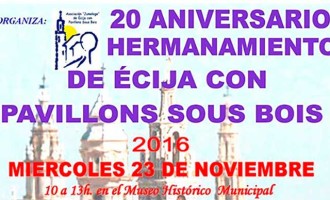 Comienzan los actos del 20 aniversario del hermanamiento entre Écija y Pavillons Sous Bois