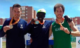 El atleta David Palacio obtiene el subcampeonato de España en 800 metros