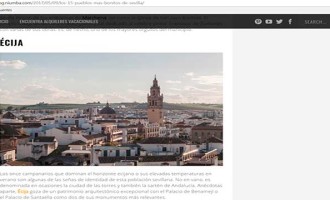 Niumba, el portal de alquileres vacacionales de TripAdvisor, selecciona a Écija entre los 15 pueblos más bonitos de Sevilla